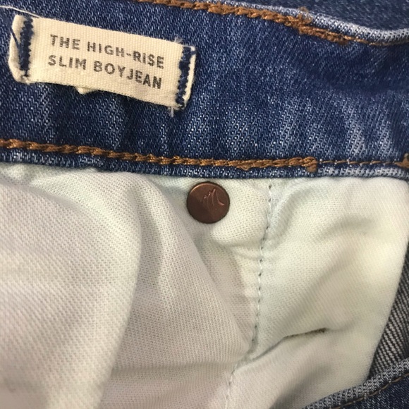 Madewell High Rise Slim Boyjean Painter's Style - Picture 11 of 12
